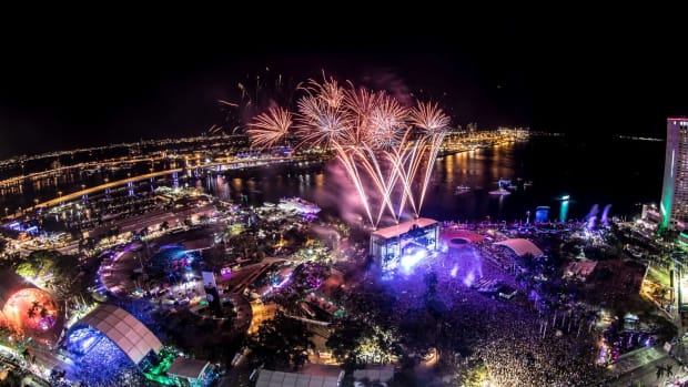 Ultra Music Festival overhead shot.