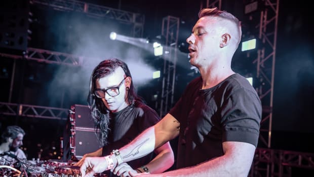 Diplo and Skrillex performing at Ultra Music Festival as Jack Ü.