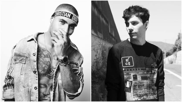 A split-screen or side-by-side image of G Jones and Troyboi.