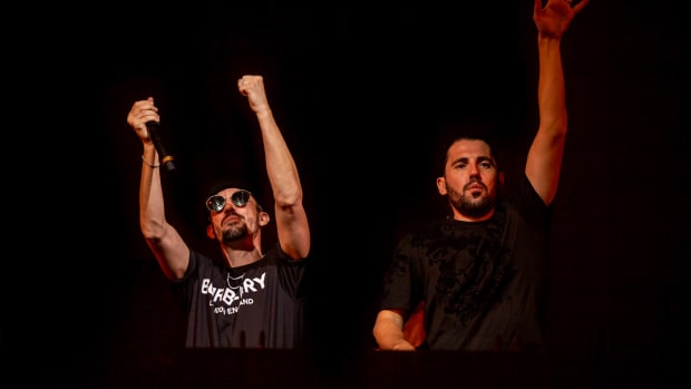 Dimitri Vegas & Like Mike at the Garden of Madness NYC event courtesy of Eric Cunningham.