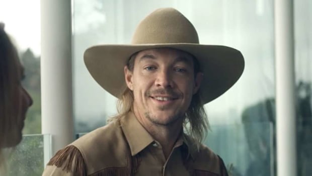 Diplo (real name Thomas Wesley Pentz Jr.) wearing a cowboy hat in a teaser video for his performance at the first-ever Stagecoach after party.