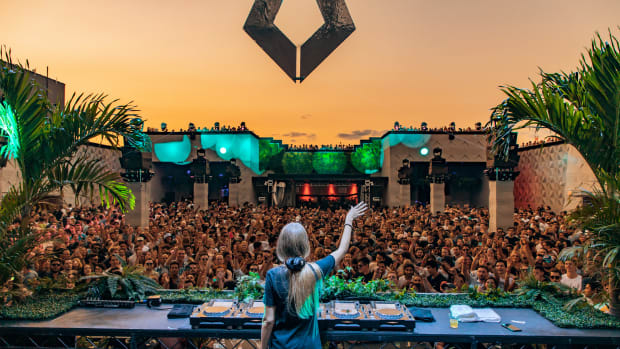 Nora En Pure during sunset performing at Purified, Brooklyn Mirage