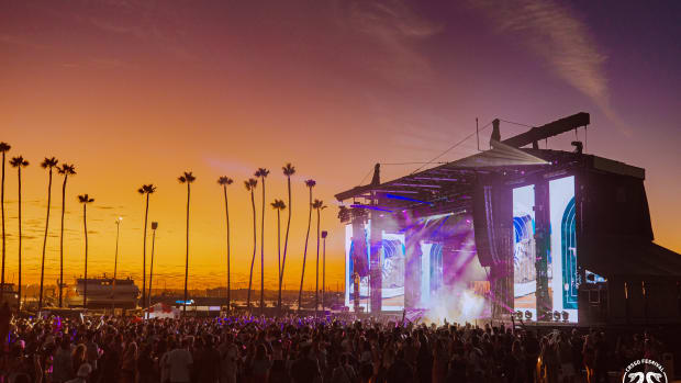 CRSSD Ocean View stage at sunset