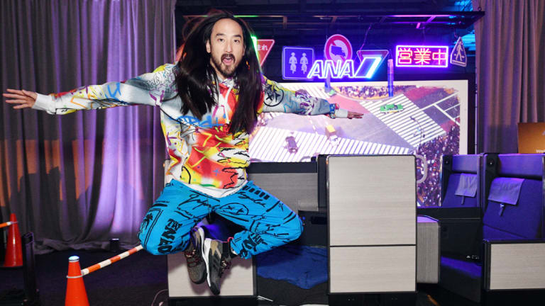 Steve Aoki Gives a Sneak Preview of Neon Future IV at All Nippon Airways Celebration