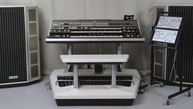 Aphex Twin's Yamaha GX-1 is on auction and comes complete with the main console, bench, pedals, two massive speakers, two programmers and all cabling.
