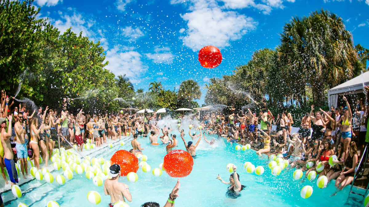 Nautilus Hotel pool party, South Beach Miami, FL 