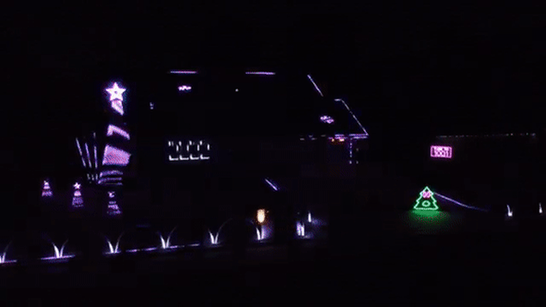 Watch This Epic Christmas Light Show Set to David Guetta and Sia's Classic "Titanium"
