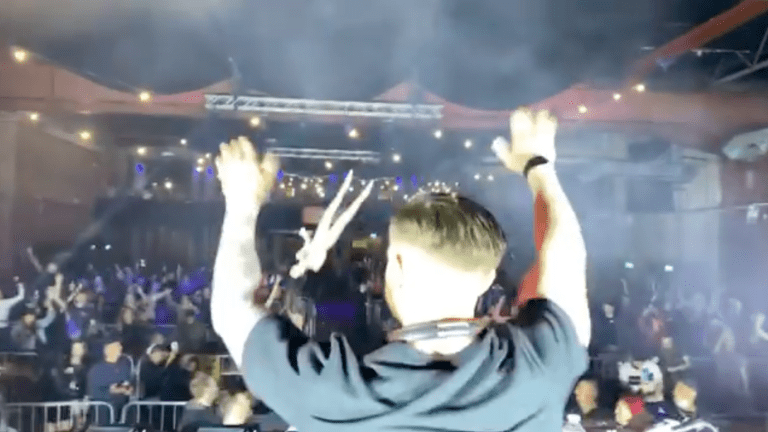 Watch This DJ Launch a Blowup Doll Into the Crowd at a Socially Distanced Manchester Rave