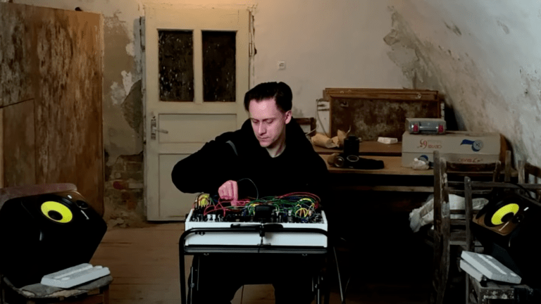 Electronic Artist Streams Live Modular Synthesis Set From Bomb Shelter In Ukraine