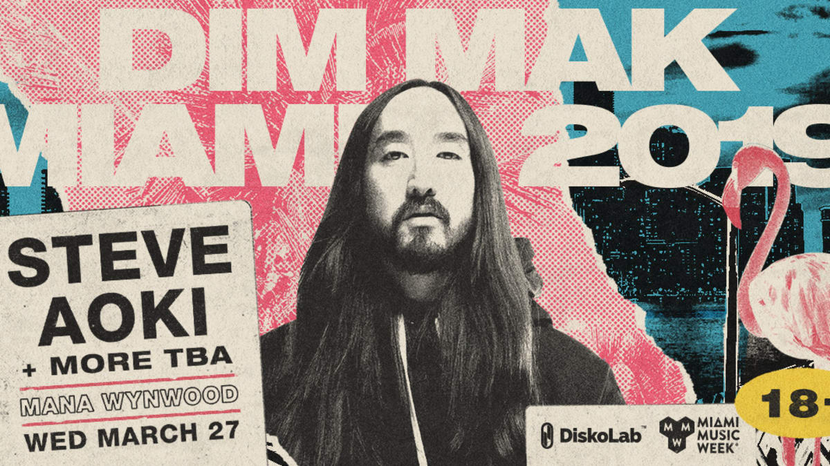 Steve Aoki and Dim Mak Return to Miami Music Week for Mana Wynwood