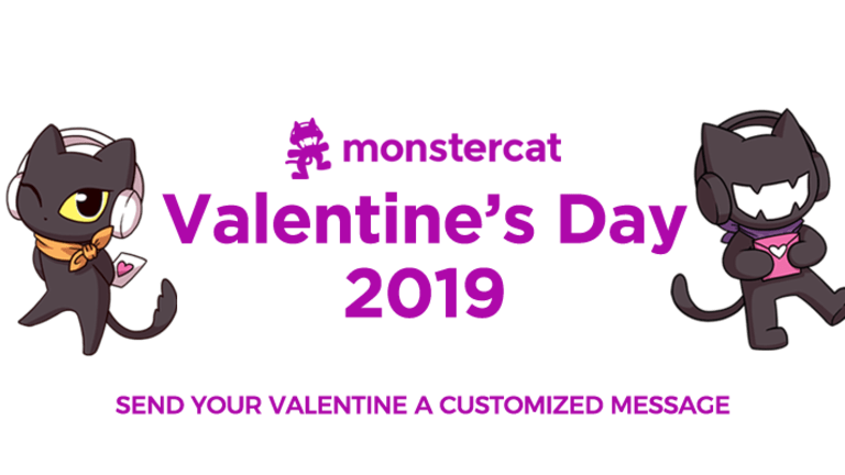 Monster Cat Valentine