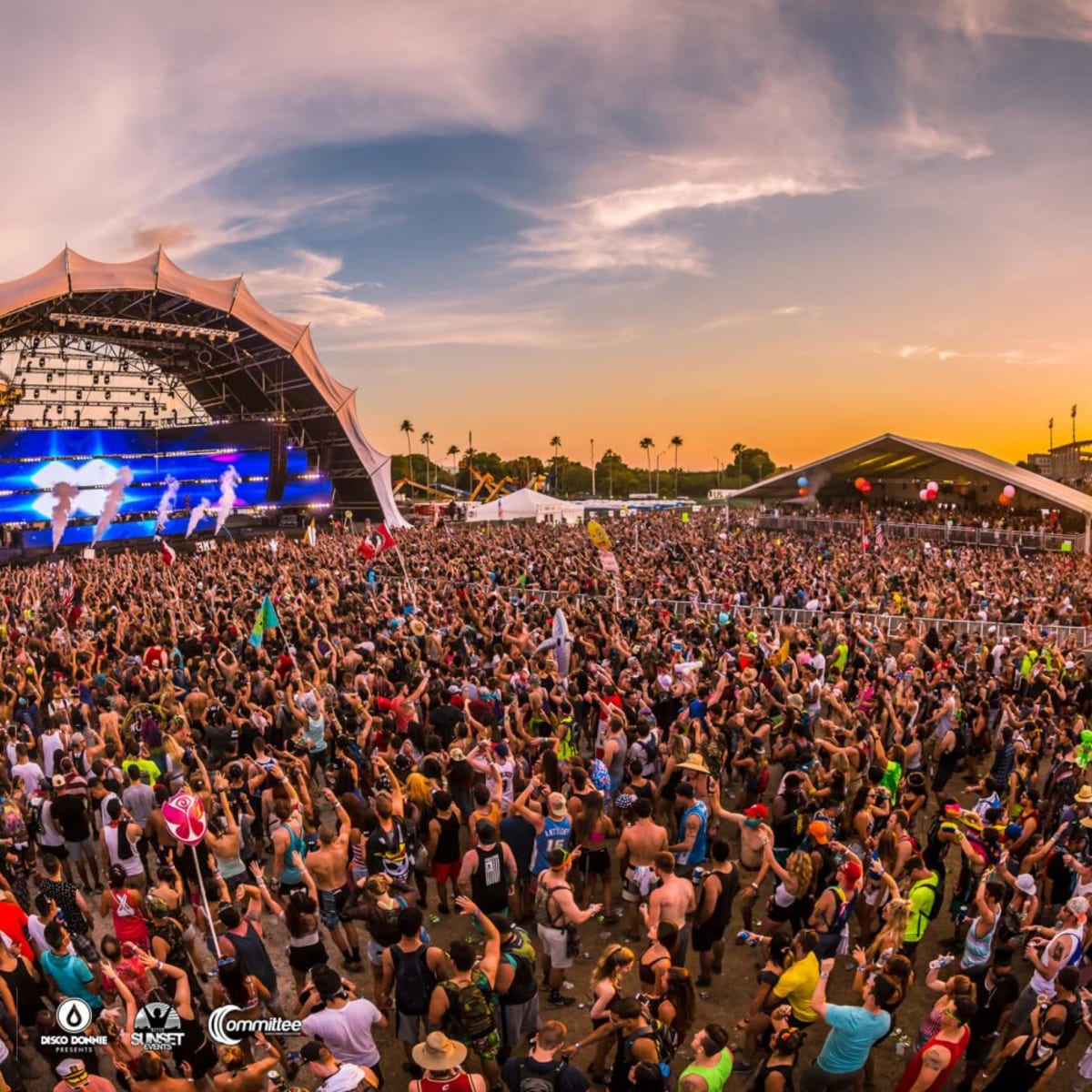 Sunset music festival sale