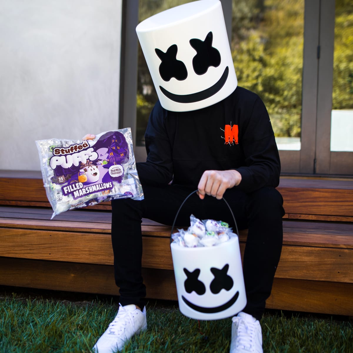 Marshmallow dj bag top