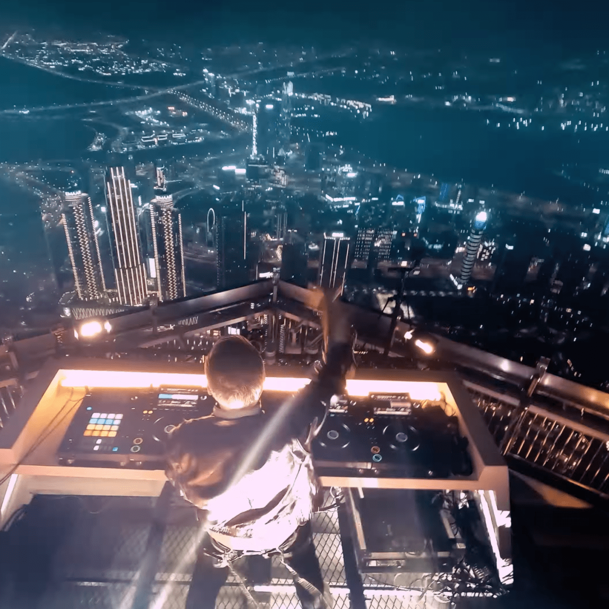 Watch Armin van Buuren Break Two Records By Performing Atop the
