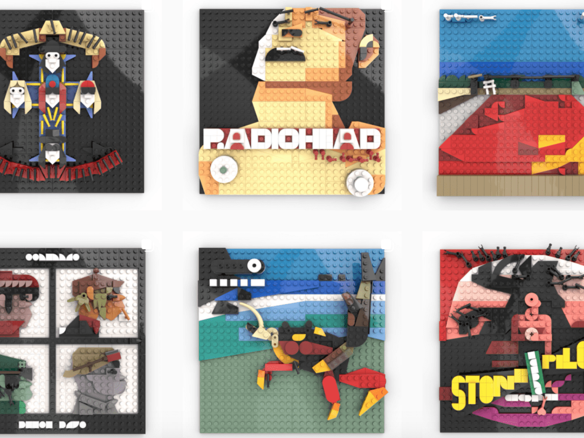 New LEGO Art Turns to the Dark Side