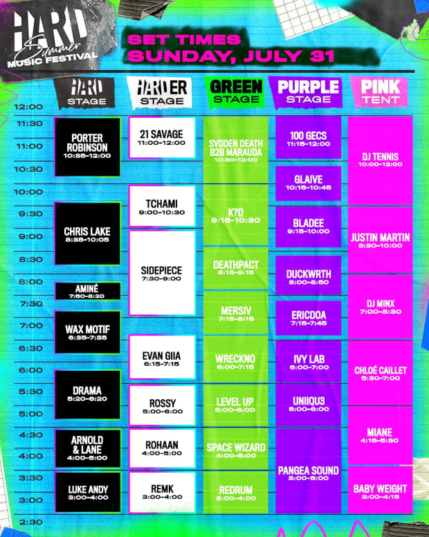 Hard Summer 2022: Set Times, Parking And Everything Else You Need To Know