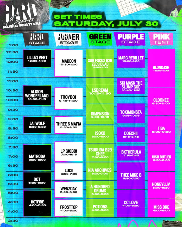 HARD Summer 2022 Set Times, Parking and Everything Else You Need to