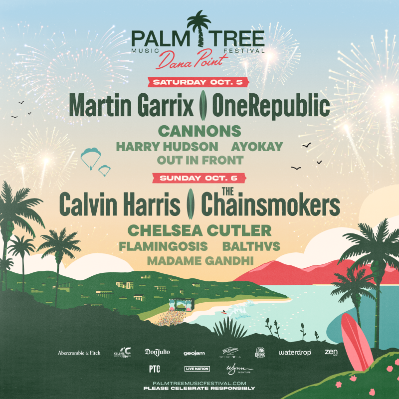 Palm Tree Festival Returning to SoCal With Martin Garrix, Calvin Harris, The Chainsmokers and More