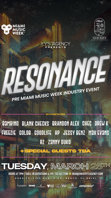 XYST Agency Announces Miami Music Week 2025 Events and Showcases