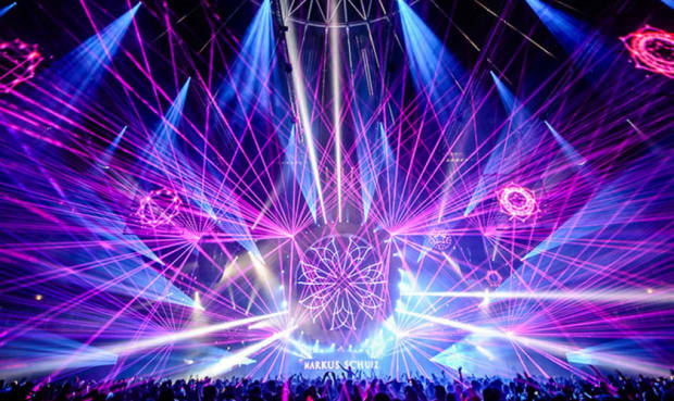 rave laser light show