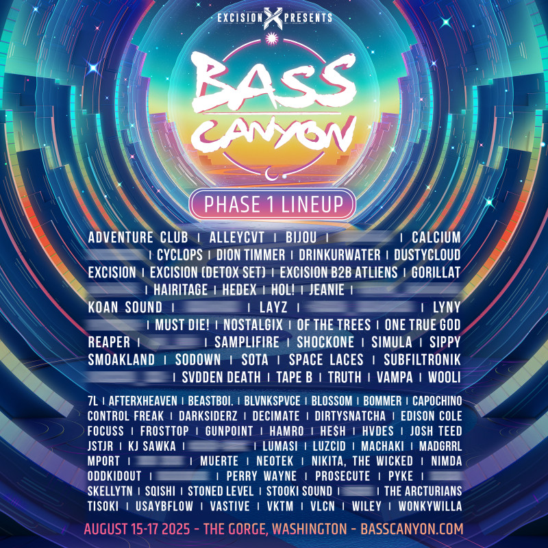 Excision's Bass Canyon Festival Returning to the Gorge With Massive Lineup and New Fan Perks