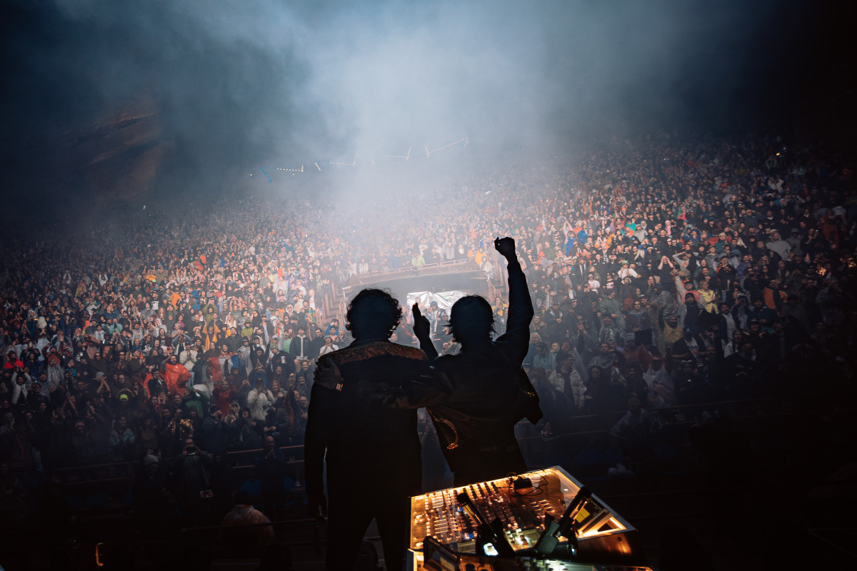 Justice Illuminate Red Rocks With Dance Classics and Jaw-Dropping Production