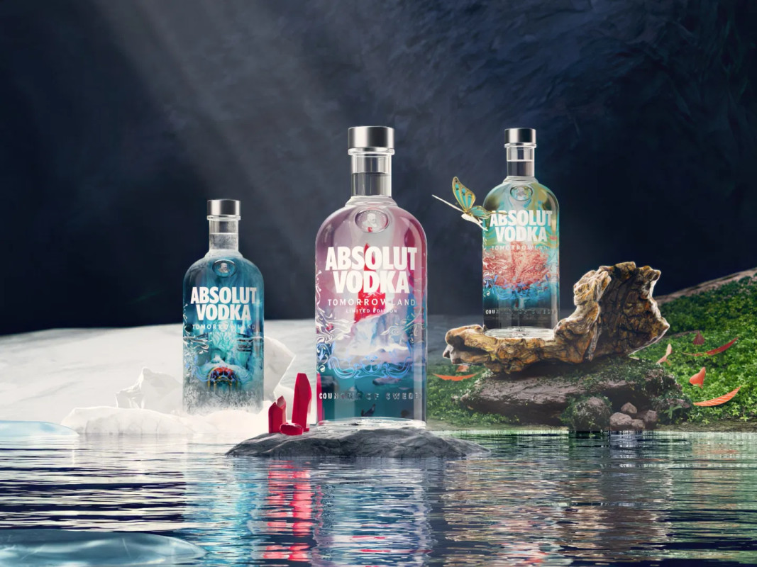 Tomorrowland and Absolut Vodka Team Up for Festival-Themed Glow-in-the-Dark Bottles