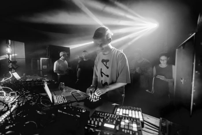 Tim Engelhardt at Cityfox - Brooklyn, New York on April 14, 2018. Photo: Michael Poselski. Edited: Erik Lake.