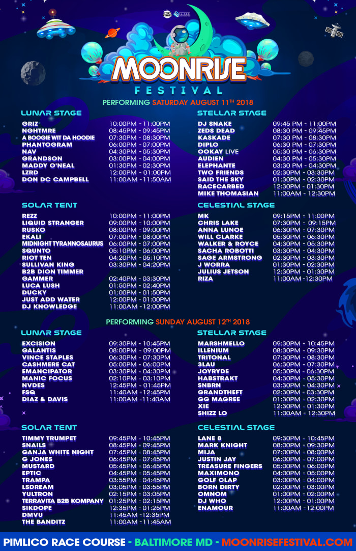 Moonrise Set Times Are Here! The Latest Electronic Dance