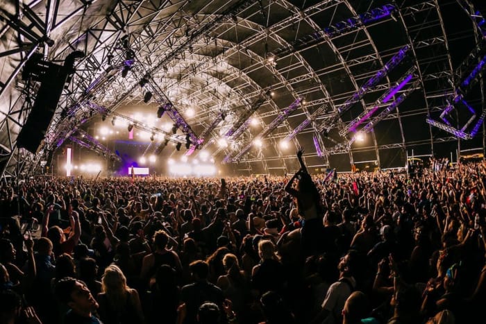 The Sahara stage at the Coachella Valley Music and Arts Festival.