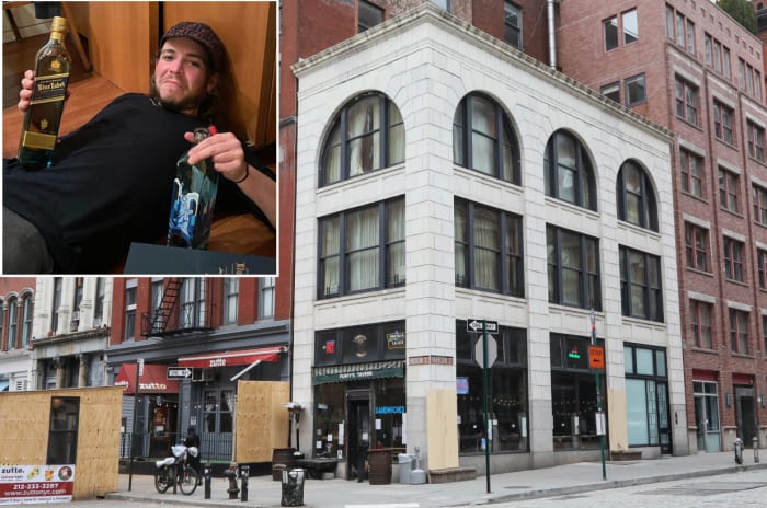 Kurt David (upper left) is accused of turning his New York City apartment into a nightclub.