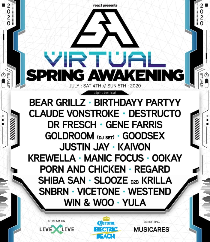 Spring Awakening Announces Virtual Music Festival This Weekend EDM