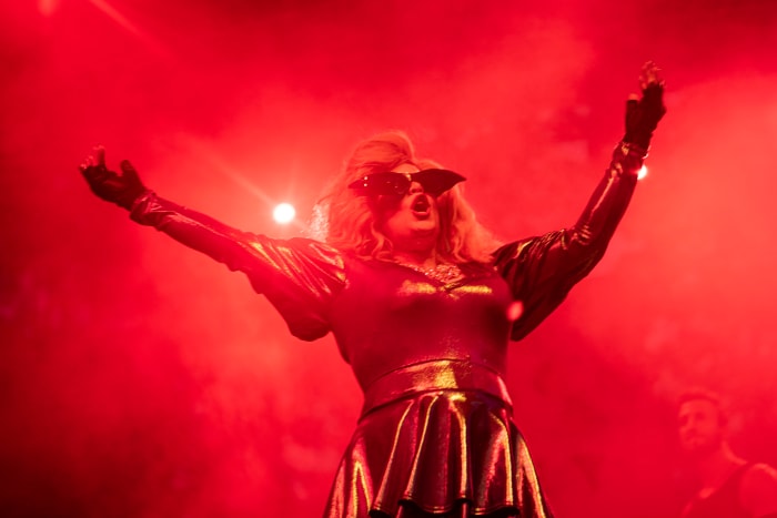 Wonder Woods kicked off with performances from drag queens Nita Bevvy (pictured) and Izzie Contagious.