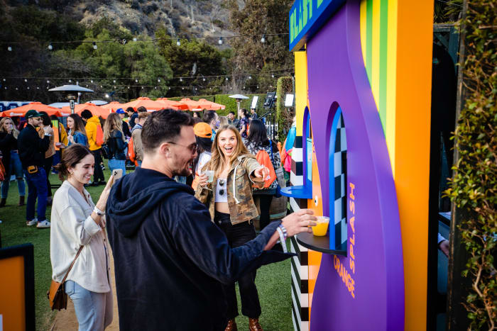 Taco Bell's "Blast Bar" at the "Grubhub presents Sound Bites with Zedd and Big Wild" event on October 22nd, 2021.