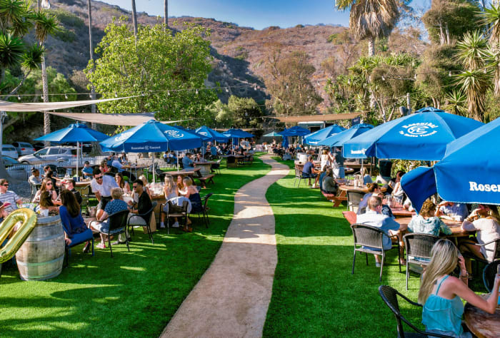 Malibu's Rosenthal Wine Bar and Patio when an EDM concert isn't planned there.