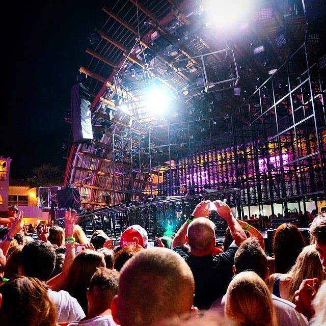 Avicii performs at Ushuaïa Ibiza in 2014.