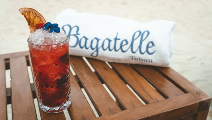 Cocktail at Bagatelle Tulum