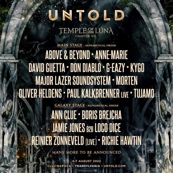 UNTOLD Festival Reveals Massive Phase 1 Lineup With Kygo, David Guetta