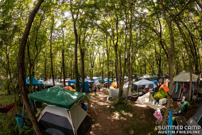 Campgrounds at Summer Camp Music Festival.
