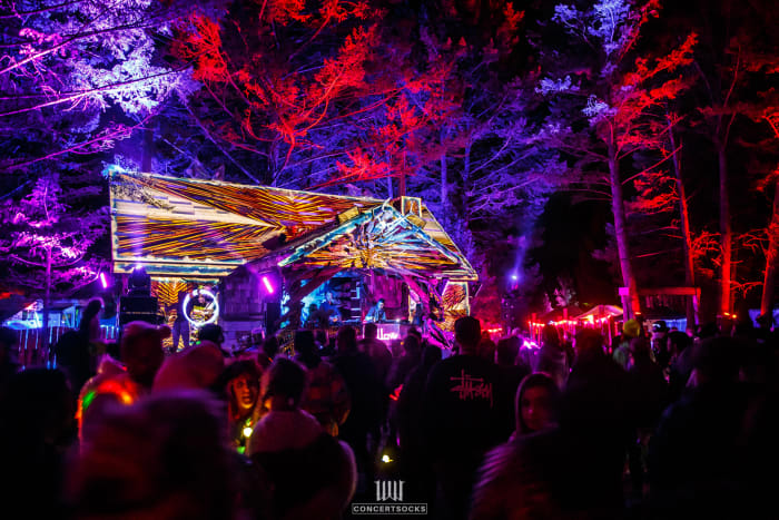 The Hallow stage at Wicked Woods in 2019.
