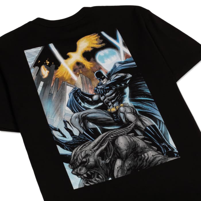 A t-shirt from Electric Family's new "Batman" collection in collaboration with DC Comics and ILLENIUM.