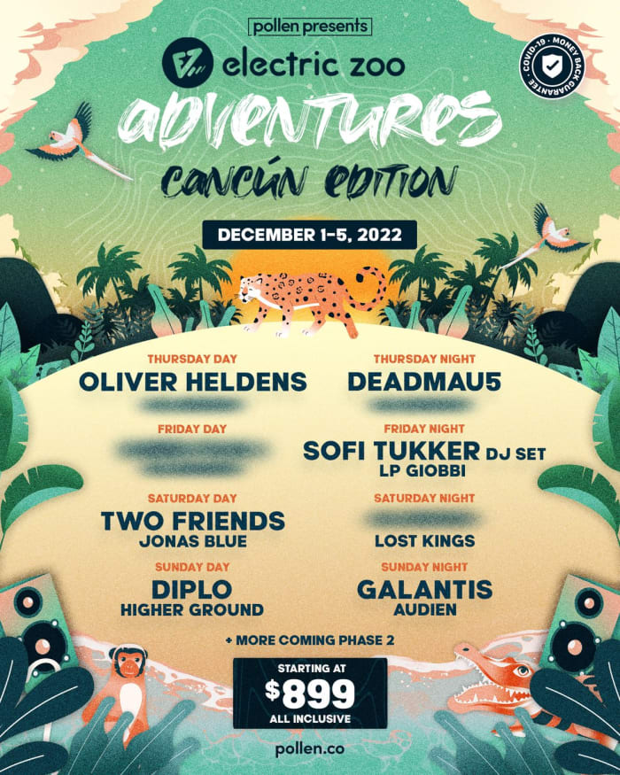 Electric Zoo Adventures: Cancún Edition - Lineup