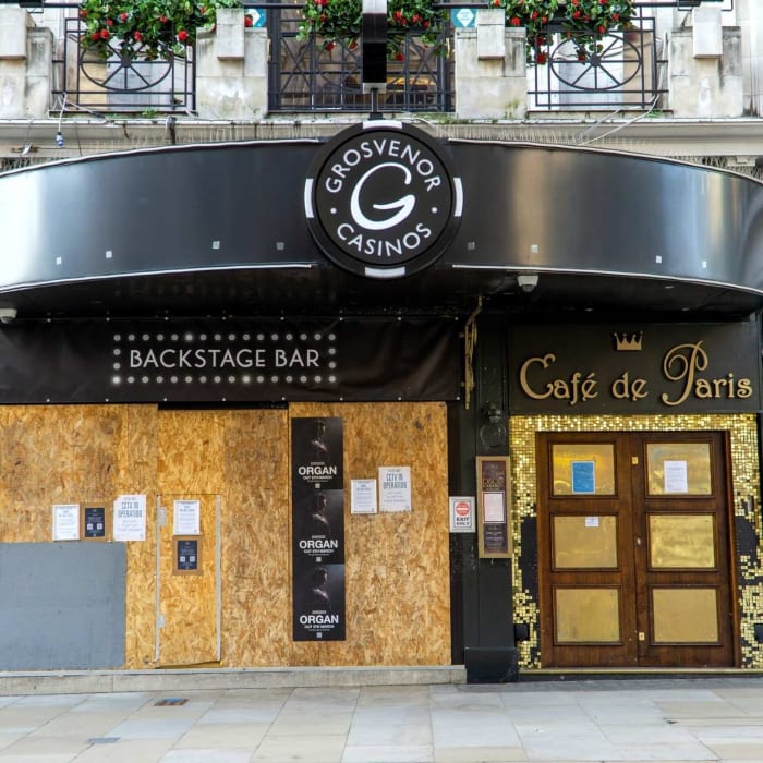 Café de Paris, one of London's oldest nightclubs established in the 1920s, closed its doors due to the COVID-19 pandemic.