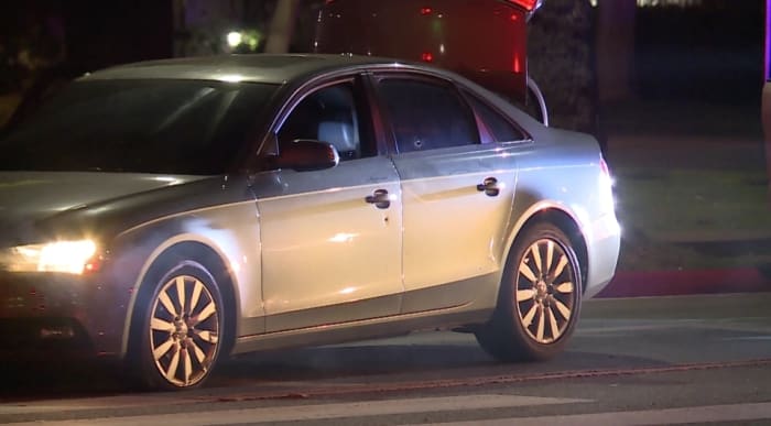 A bullet hole was found in the Audi that was said to have been used by the suspects.