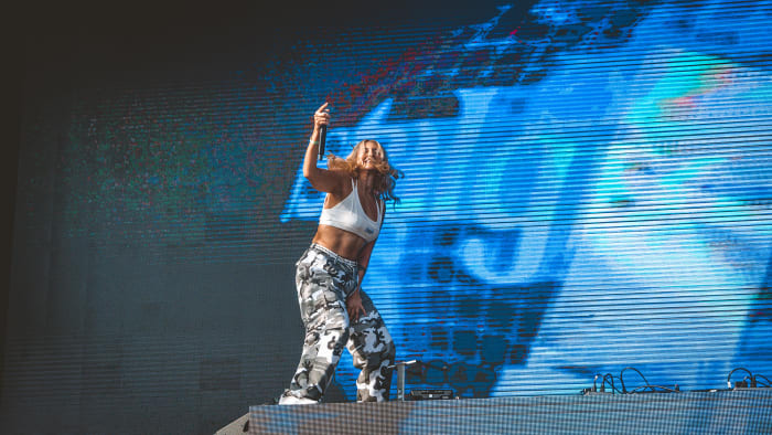 Nostalgix performed at the 2021 FVDED In The Park festival in Vancouver.