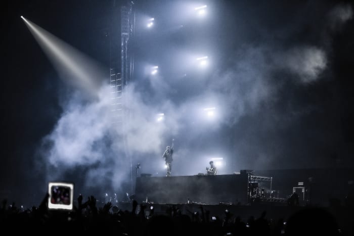 The Chainsmokers performing live at Contact Music Festival 2022