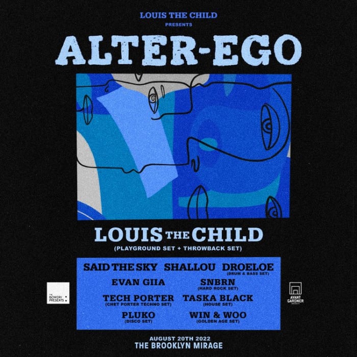 Lineup untuk acara Alter-Ego perdana oleh Louis The Child