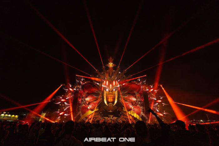 Airbeat One 2019 Q-Dance-Bühne. 