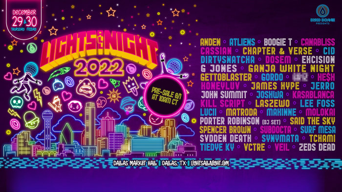 Lights All Night Announces 2022 Lineup With Porter Robinson, Excision ...