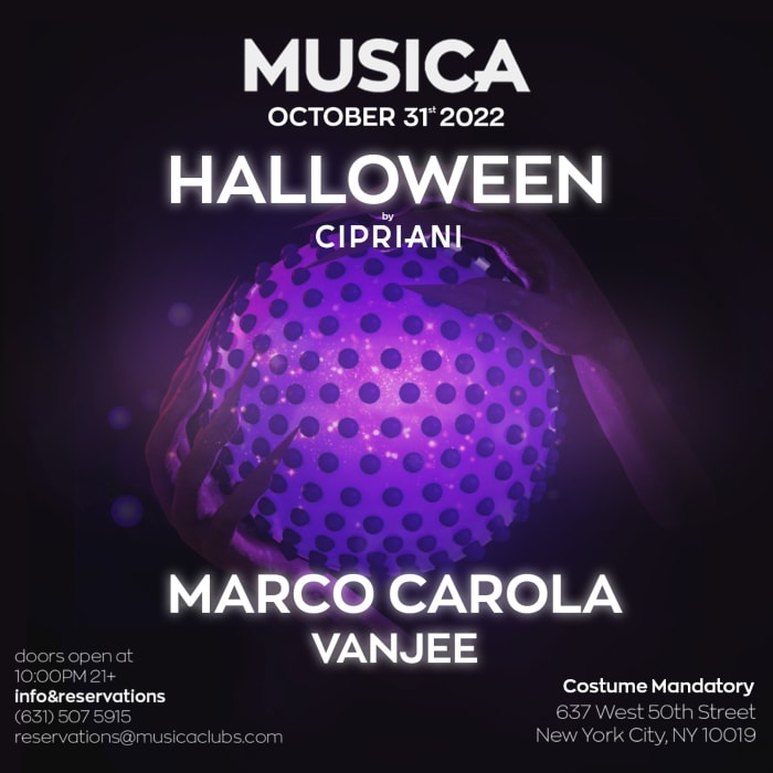 Marco Carola - Halloween NYC 2022 Poster